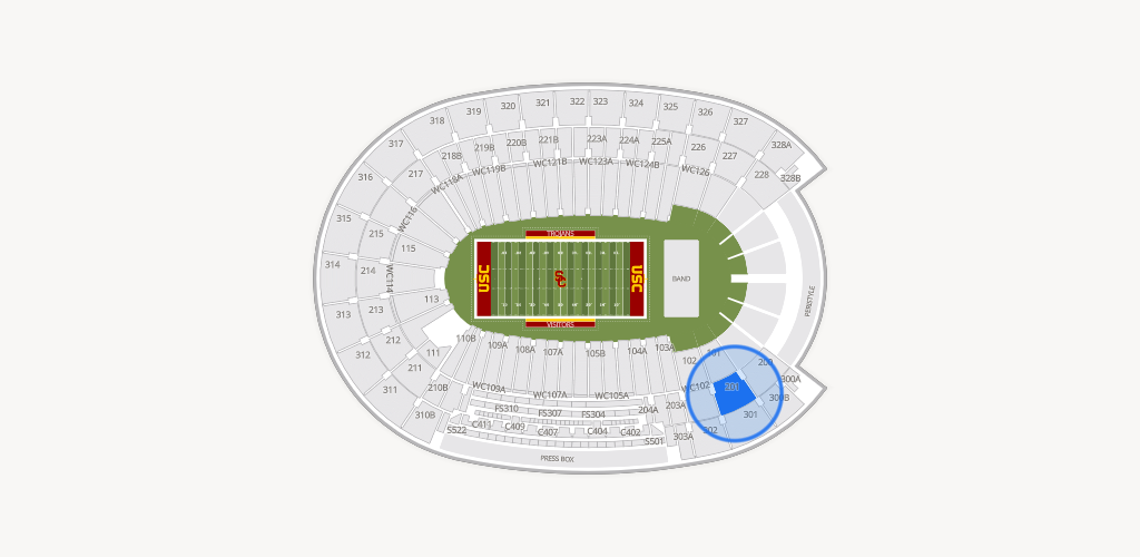 Los Angeles Memorial Coliseum Seating Chart