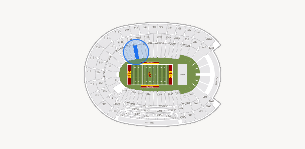 Los Angeles Memorial Coliseum Seating Chart