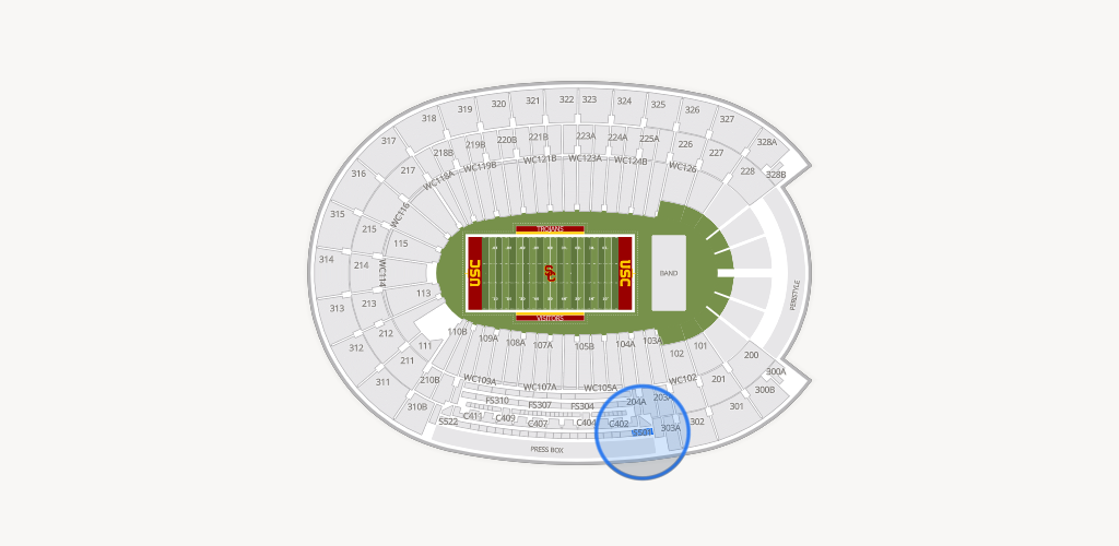 Los Angeles Memorial Coliseum Seating Chart