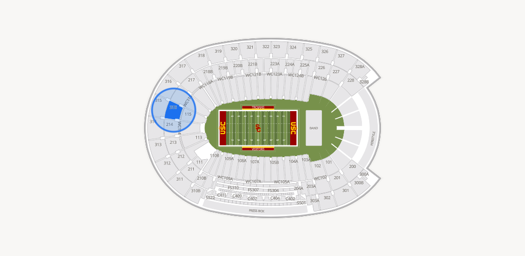 Los Angeles Memorial Coliseum Seating Chart