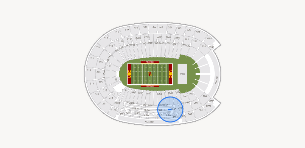 Los Angeles Memorial Coliseum Seating Chart