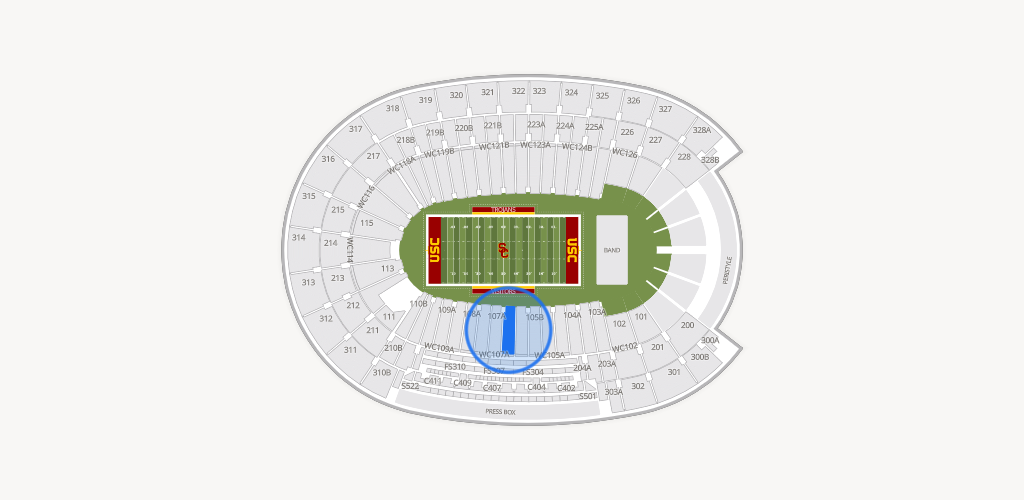 Los Angeles Memorial Coliseum Seating Chart