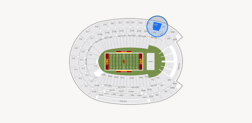 Los Angeles Memorial Coliseum Seating Chart