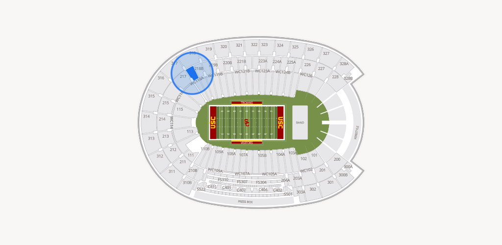 Los Angeles Memorial Coliseum Seating Chart