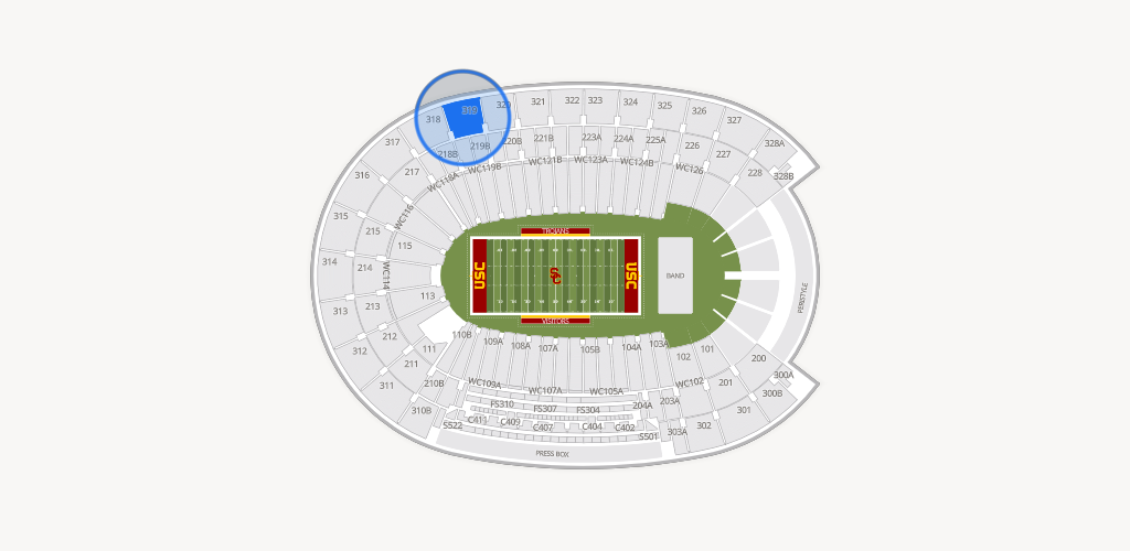 Los Angeles Memorial Coliseum Seating Chart