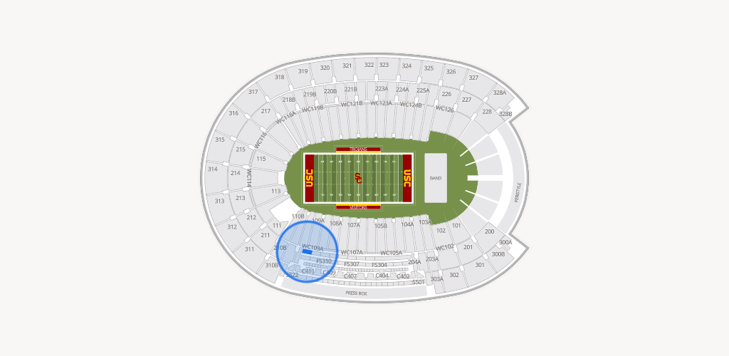 Los Angeles Memorial Coliseum Seating Chart