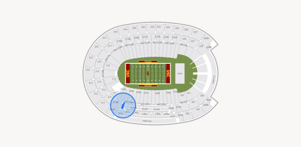 Los Angeles Memorial Coliseum Seating Chart