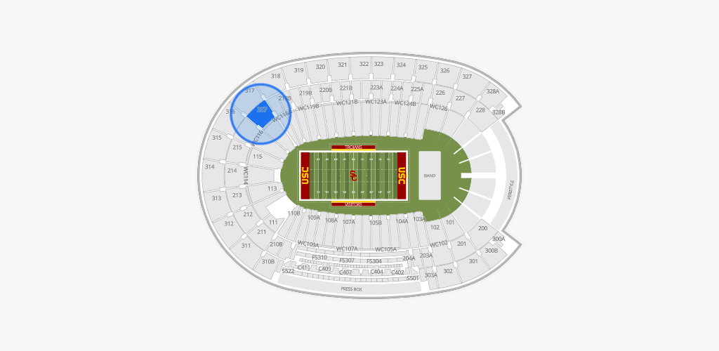 Los Angeles Memorial Coliseum Seating Chart