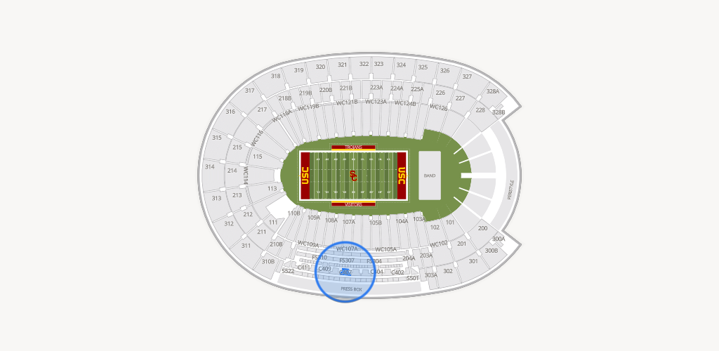 Los Angeles Memorial Coliseum Seating Chart