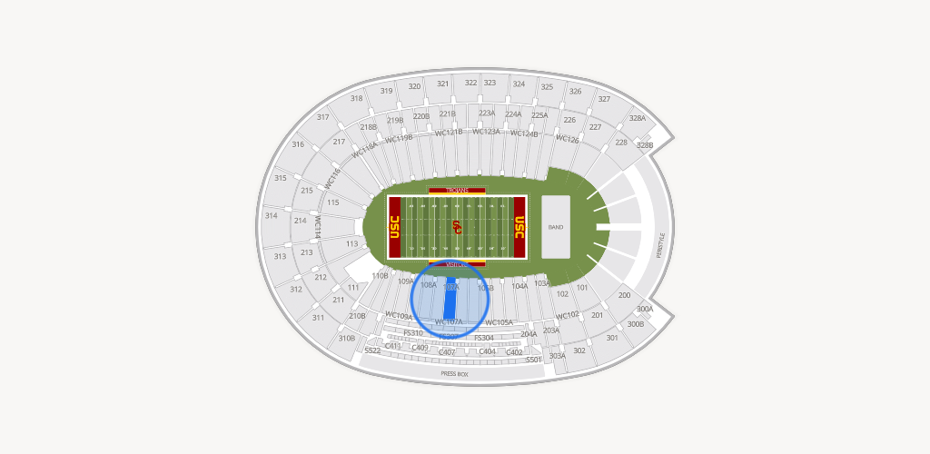 Los Angeles Memorial Coliseum Seating Chart