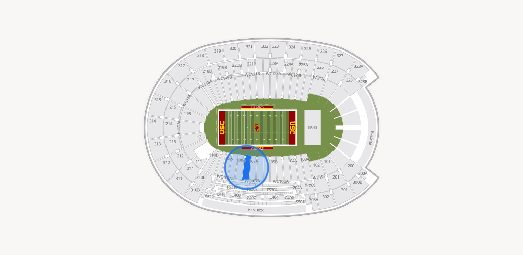 Los Angeles Memorial Coliseum Seating Chart