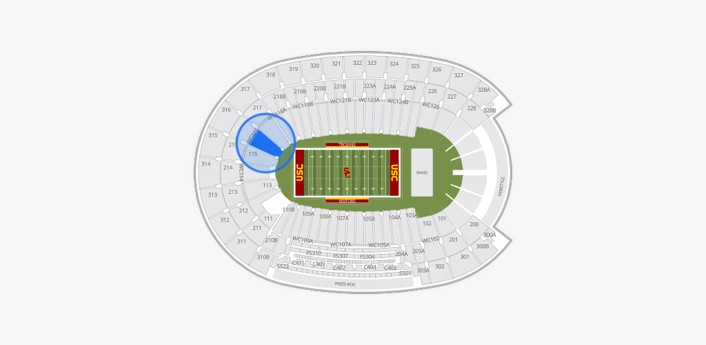 Los Angeles Memorial Coliseum Seating Chart