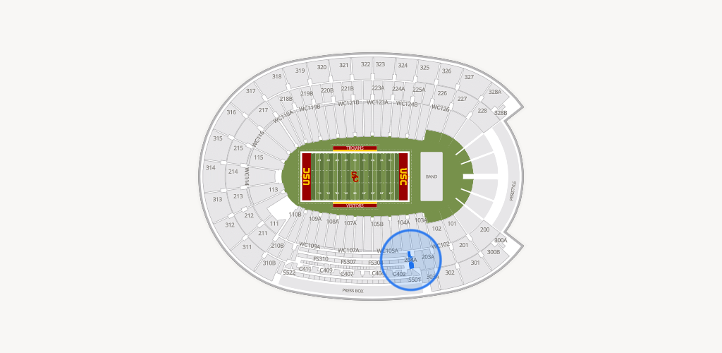 Los Angeles Memorial Coliseum Seating Chart