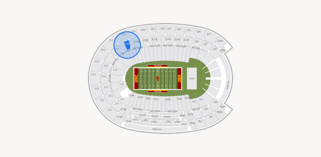 Los Angeles Memorial Coliseum Seating Chart