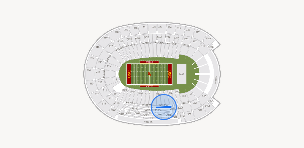 Los Angeles Memorial Coliseum Seating Chart