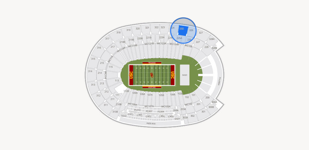 Los Angeles Memorial Coliseum Seating Chart