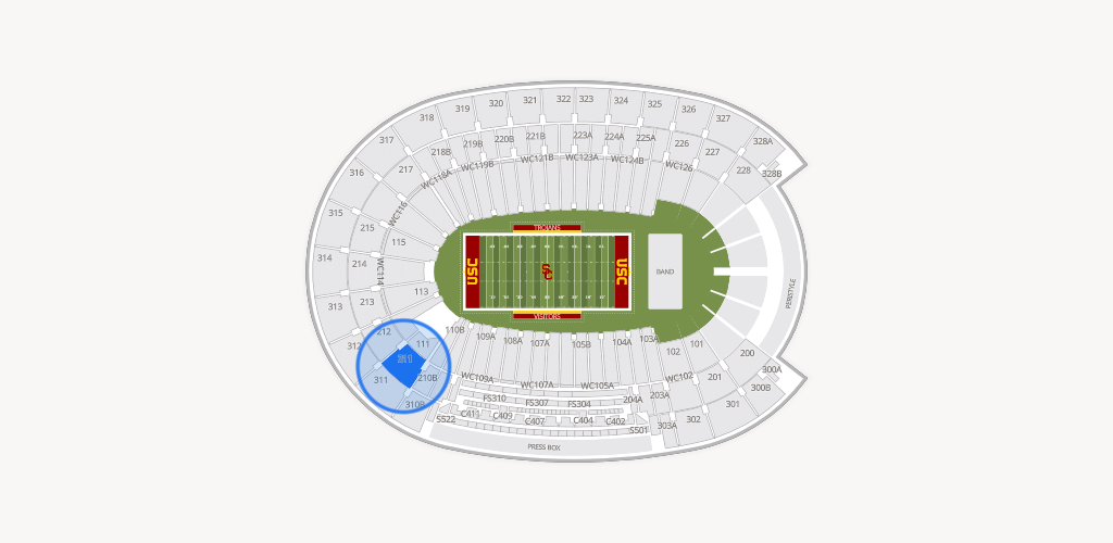 Los Angeles Memorial Coliseum Seating Chart