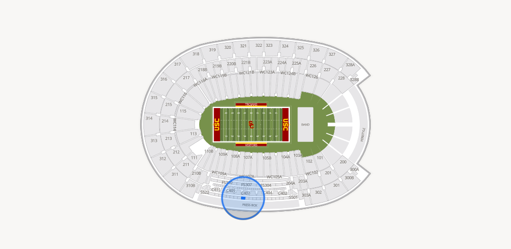 Los Angeles Memorial Coliseum Seating Chart