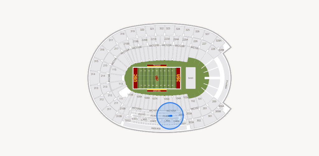 Los Angeles Memorial Coliseum Seating Chart