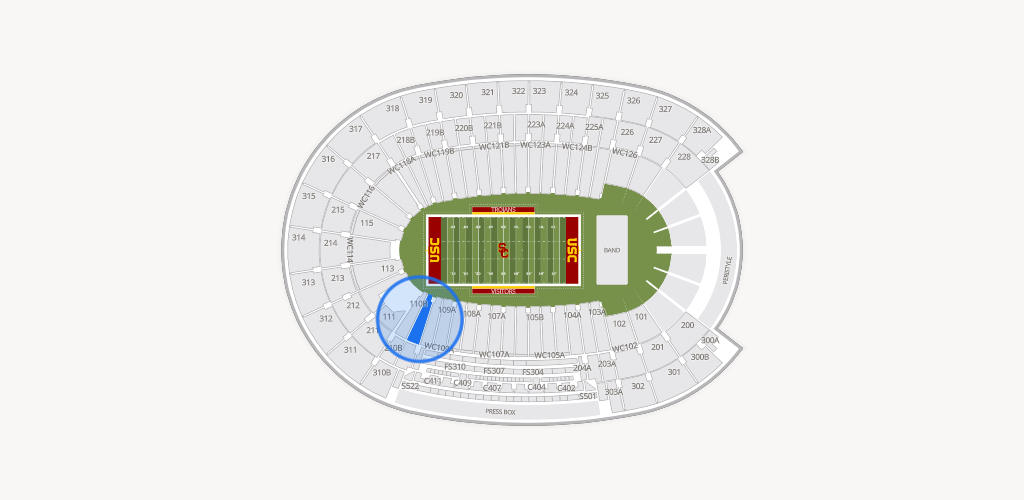 Los Angeles Memorial Coliseum Seating Chart
