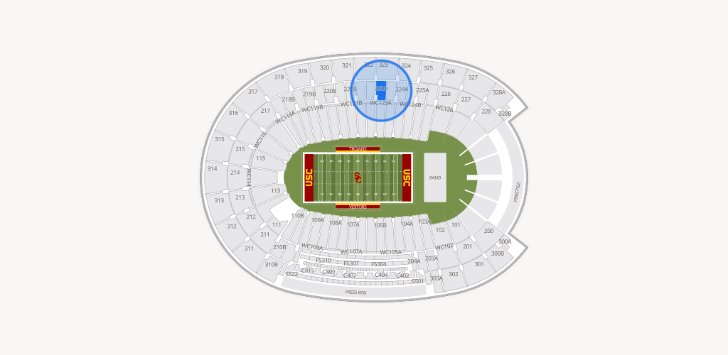 Los Angeles Memorial Coliseum Seating Chart