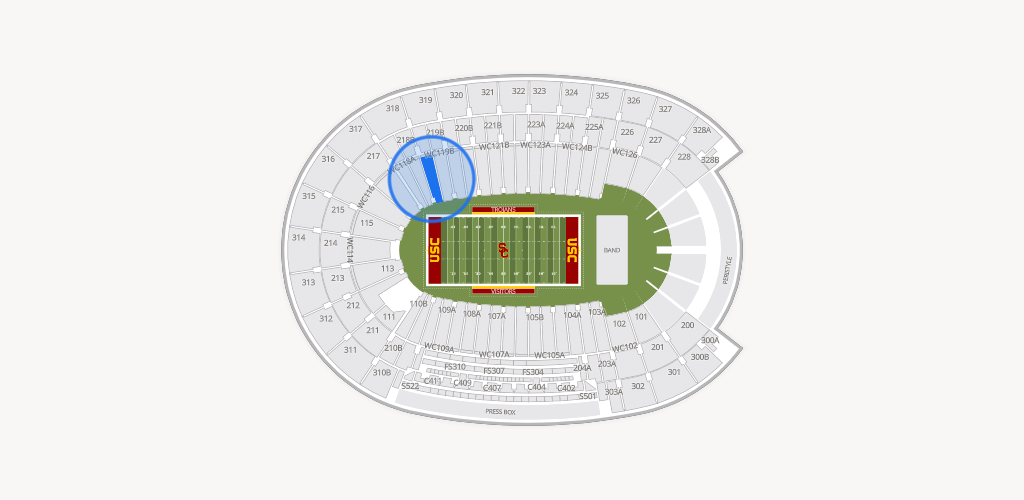 Los Angeles Memorial Coliseum Seating Chart