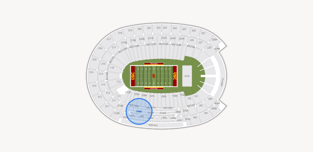 Los Angeles Memorial Coliseum Seating Chart