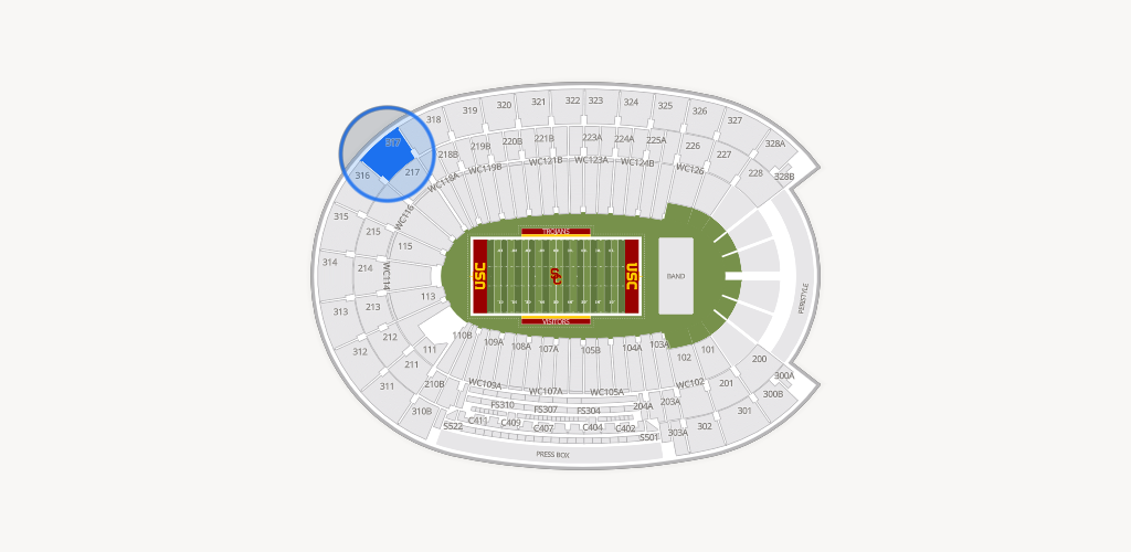Los Angeles Memorial Coliseum Seating Chart