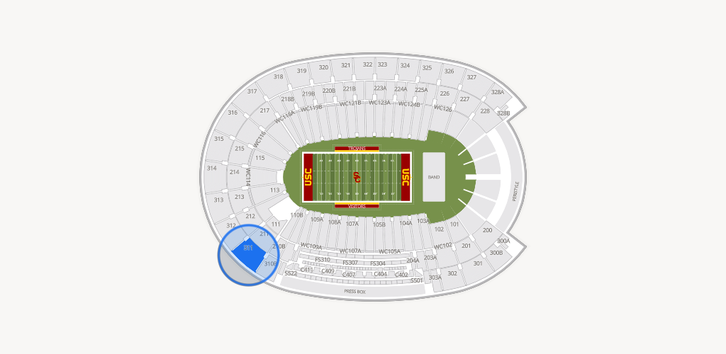 Los Angeles Memorial Coliseum Seating Chart