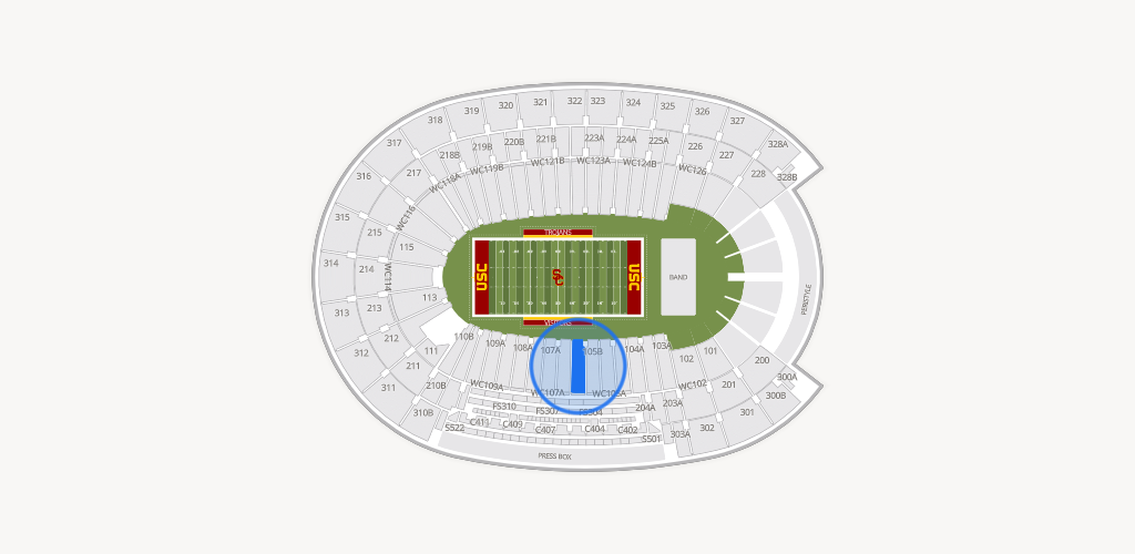 Los Angeles Memorial Coliseum Seating Chart