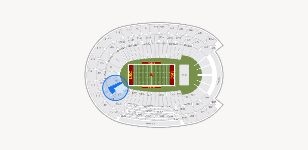 Los Angeles Memorial Coliseum Seating Chart