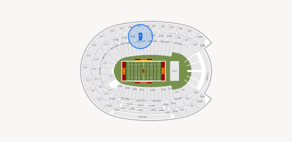 Los Angeles Memorial Coliseum Seating Chart