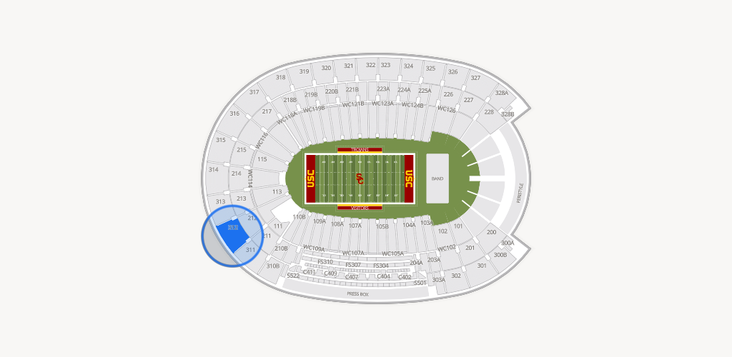 Los Angeles Memorial Coliseum Seating Chart