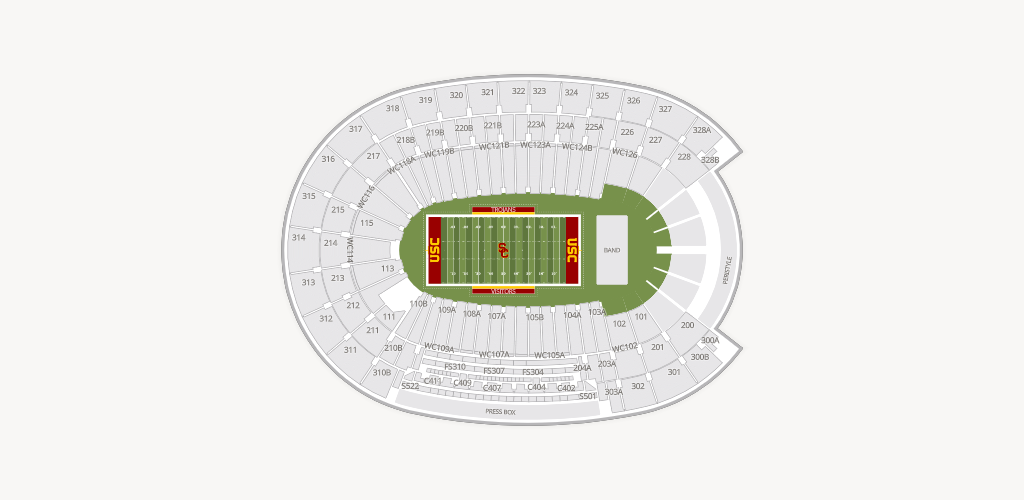 Los Angeles Memorial Coliseum Seating Chart