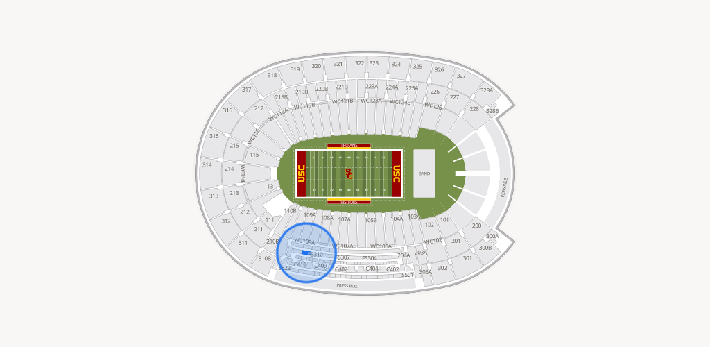 Los Angeles Memorial Coliseum Seating Chart