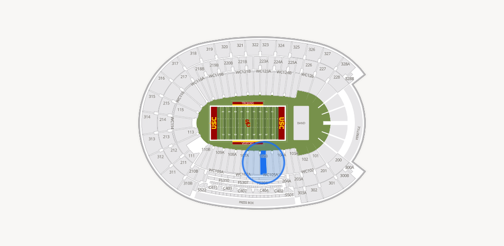 Los Angeles Memorial Coliseum Seating Chart
