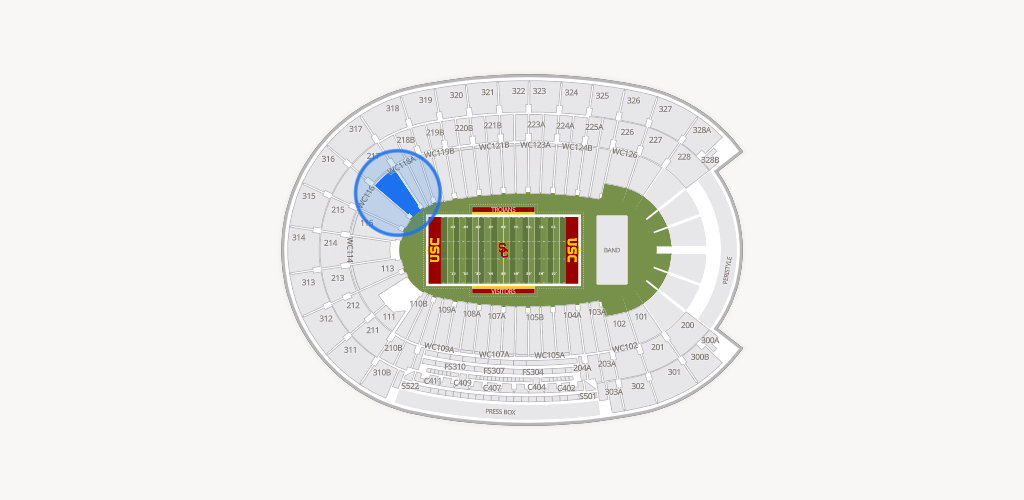 Los Angeles Memorial Coliseum Seating Chart