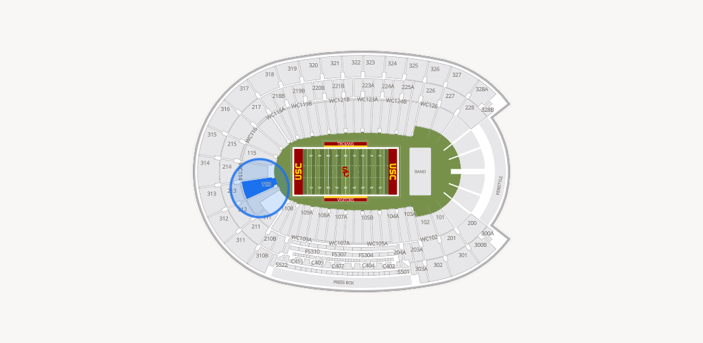 Los Angeles Memorial Coliseum Seating Chart