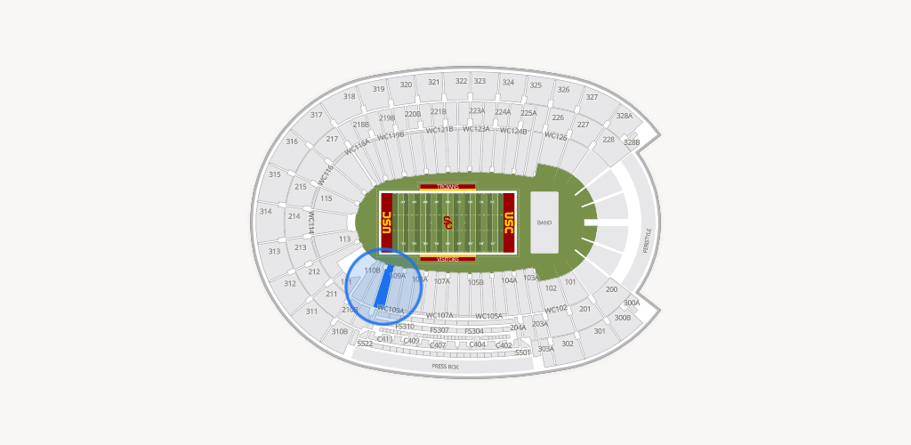 Los Angeles Memorial Coliseum Seating Chart