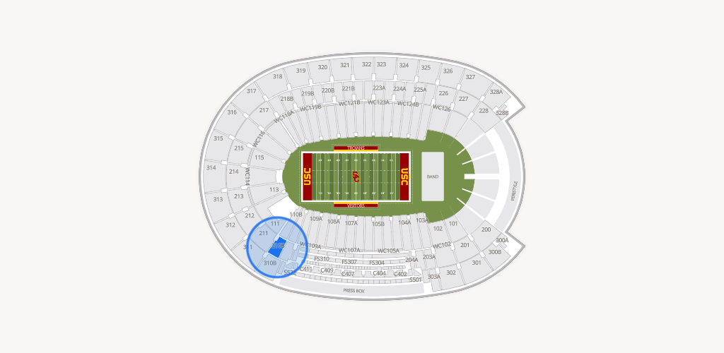 Los Angeles Memorial Coliseum Seating Chart