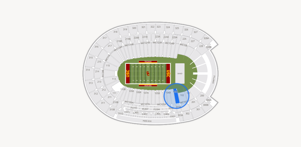 Los Angeles Memorial Coliseum Seating Chart