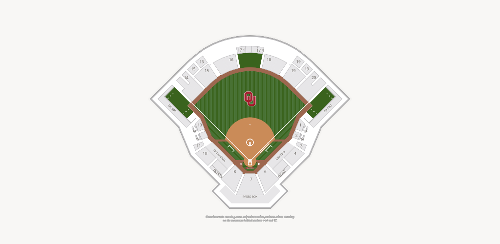 Love's Field Seating Chart