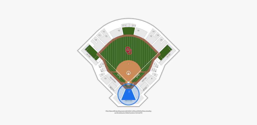 Love's Field Seating Chart