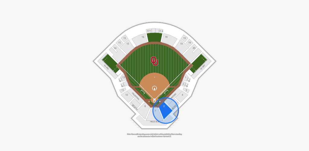 Love's Field Seating Chart
