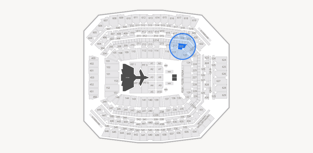 Lucas Oil Stadium Seating Chart