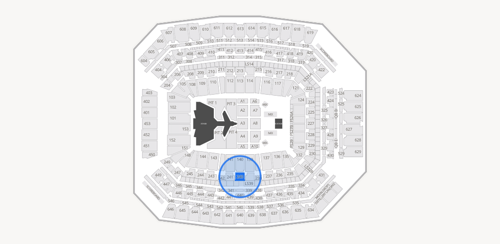 Lucas Oil Stadium Seating Chart