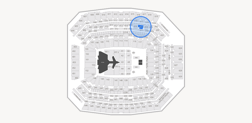 Lucas Oil Stadium Seating Chart