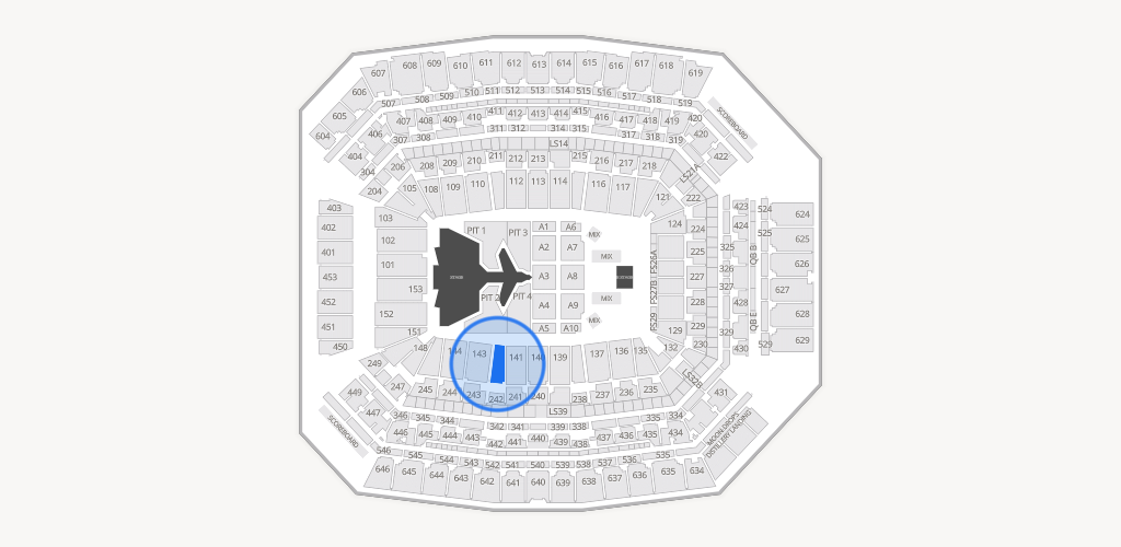 Lucas Oil Stadium Seating Chart