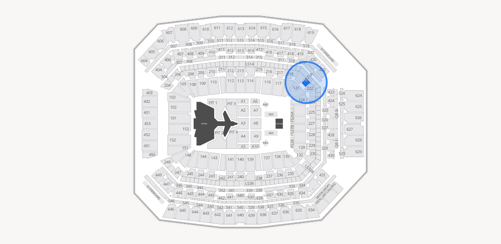 Lucas Oil Stadium Seating Chart