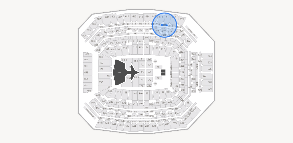 Lucas Oil Stadium Seating Chart